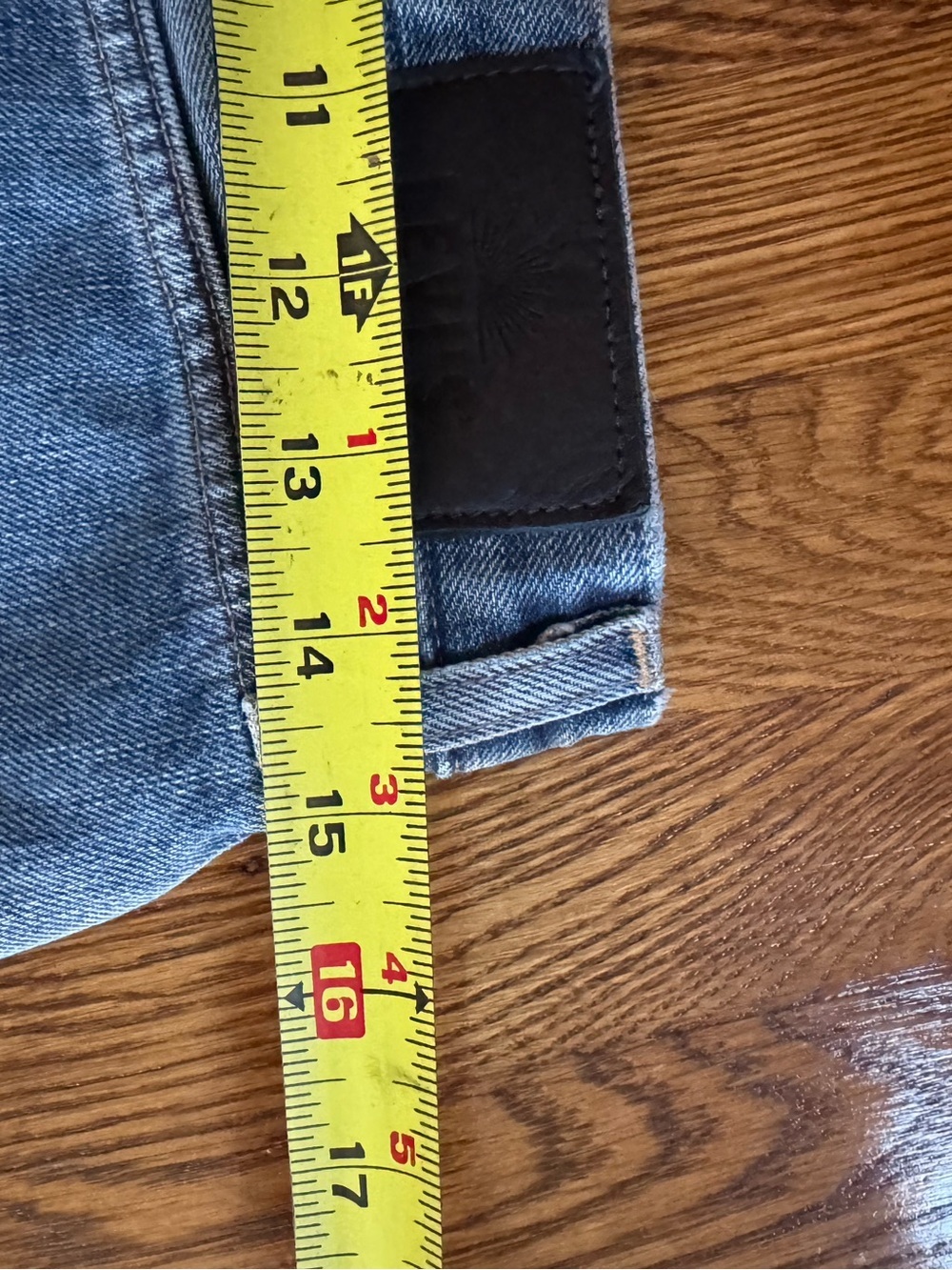 Levi’s Made & Crafted Fringe Denim Mini Skirt Raw Hem Y2K - Picture 5 of 7
